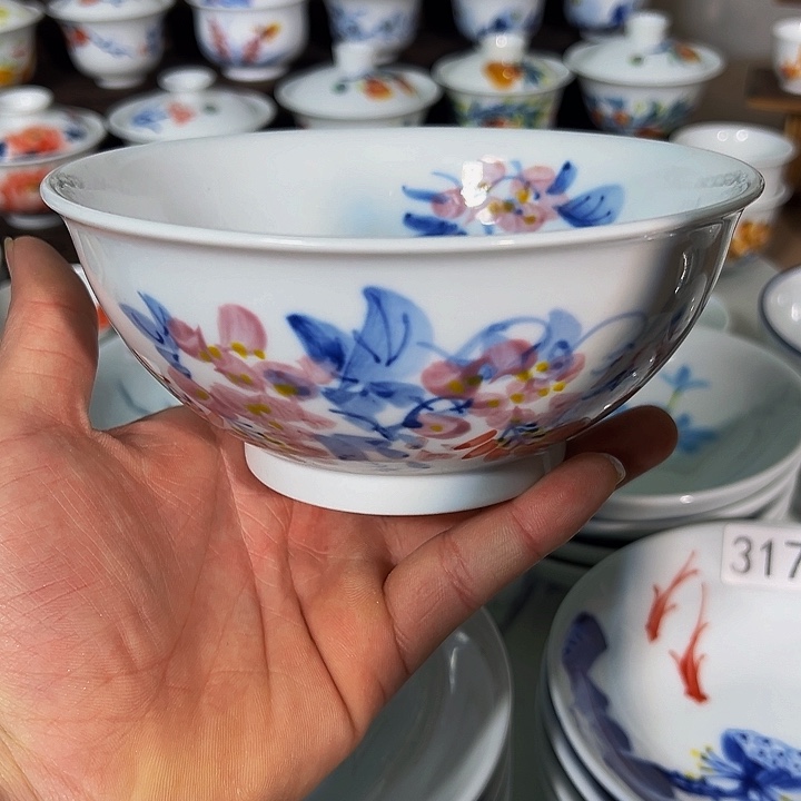 瓷景德镇手工手绘陶瓷6寸