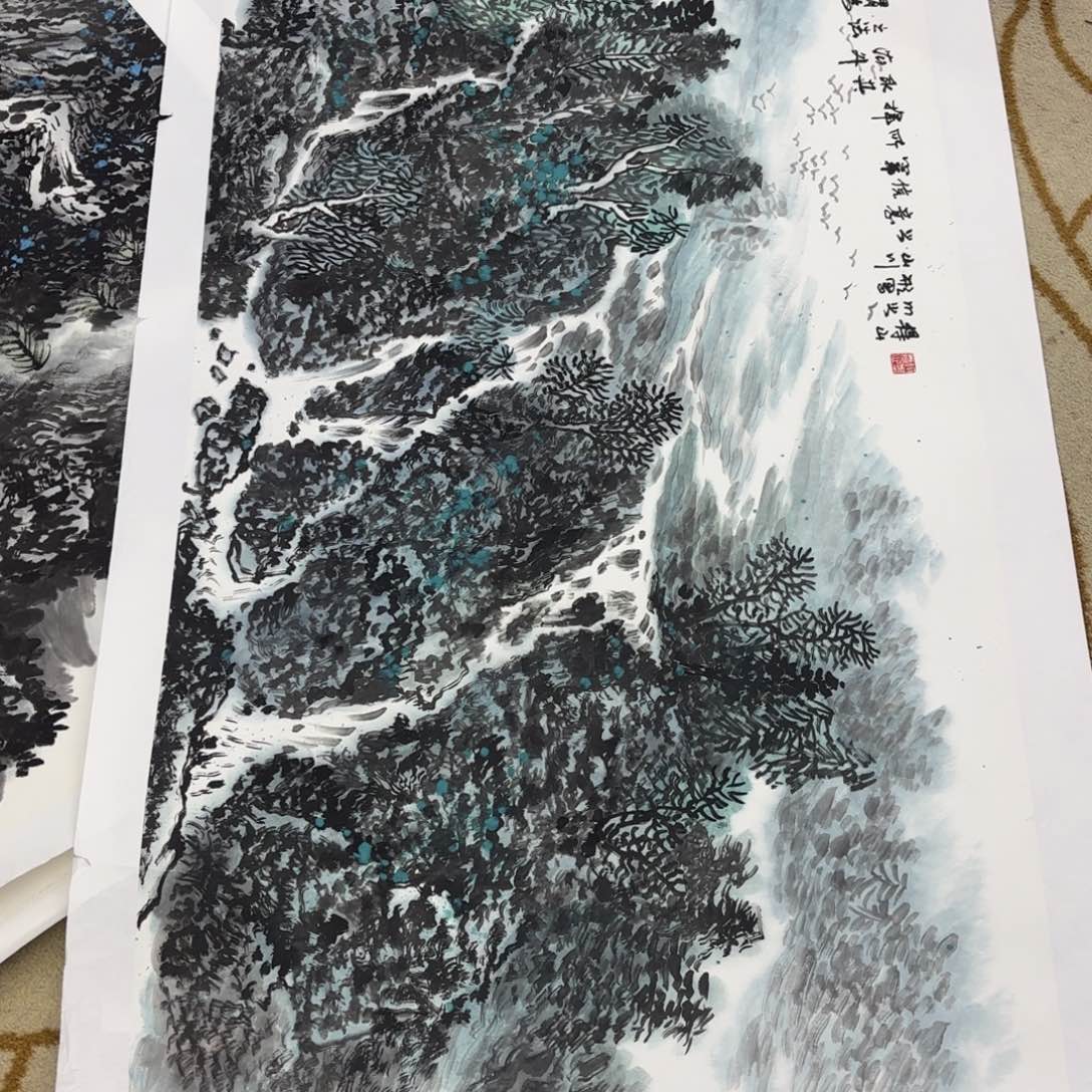 矮***肥国画薛全香四尺艺