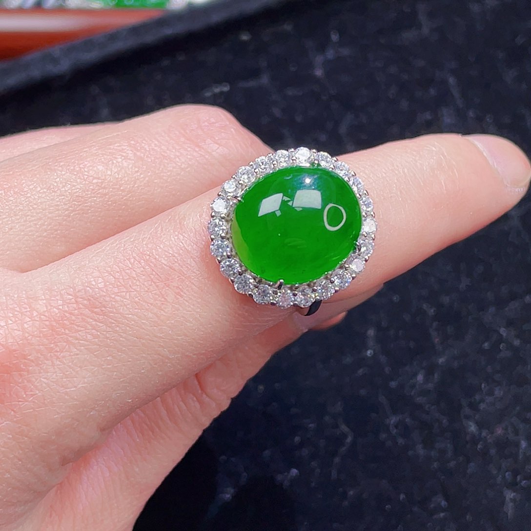 翡翠颈饰银S925镶嵌43，