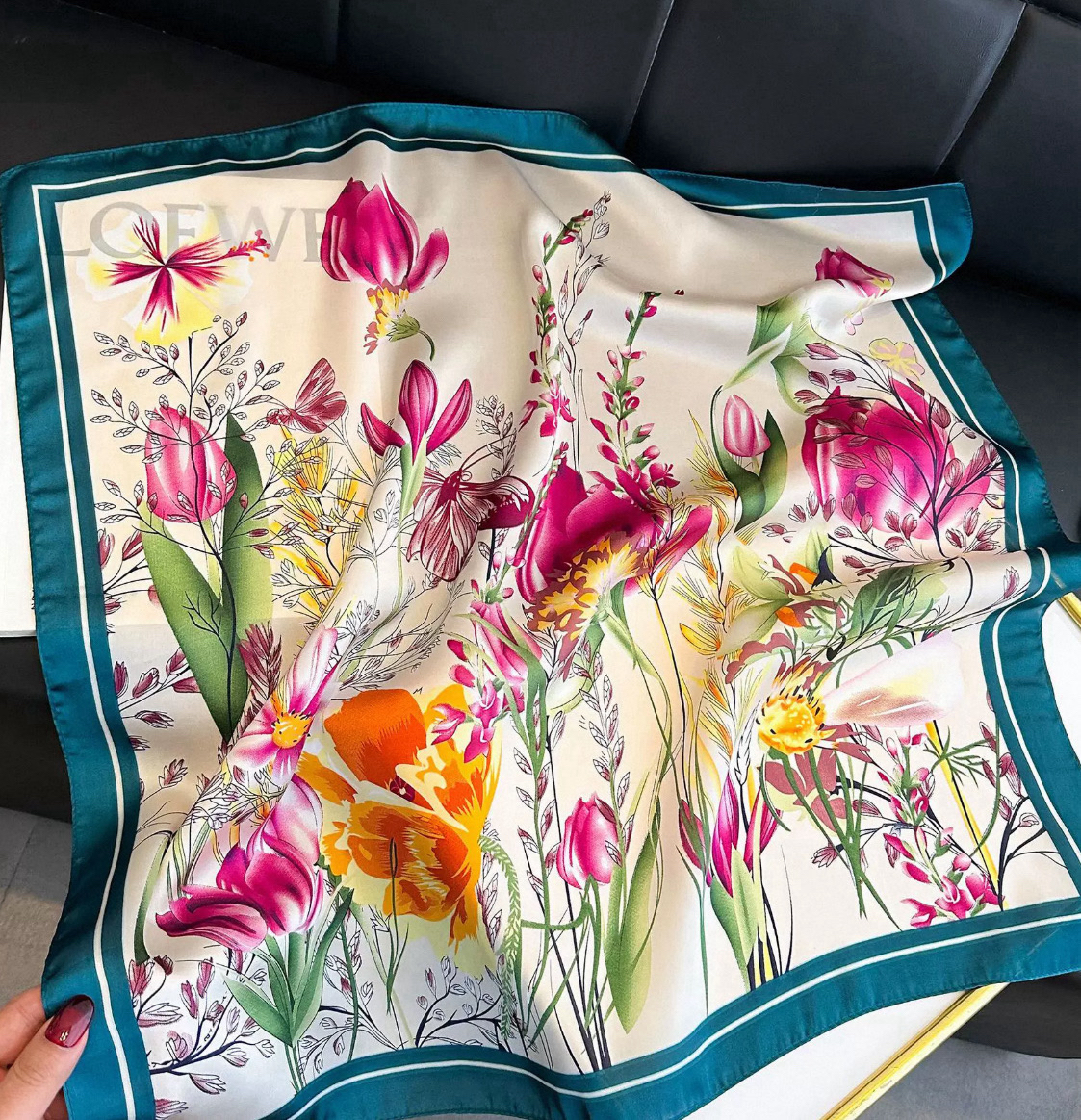 郁金香70方巾透气丝巾民族风大方厚款时尚薄款