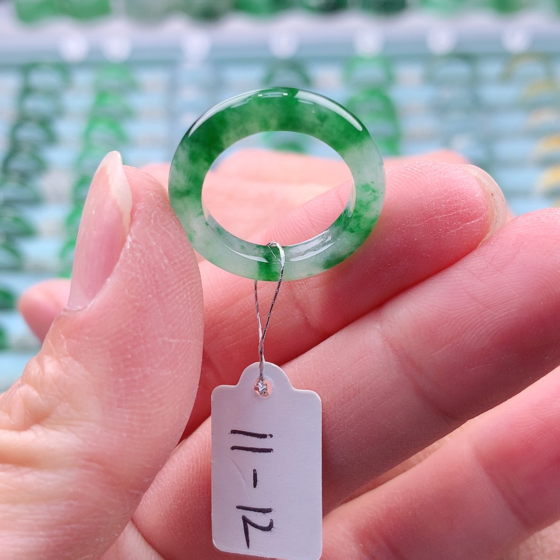 翡翠戒指未镶嵌缅甸翡翠A货