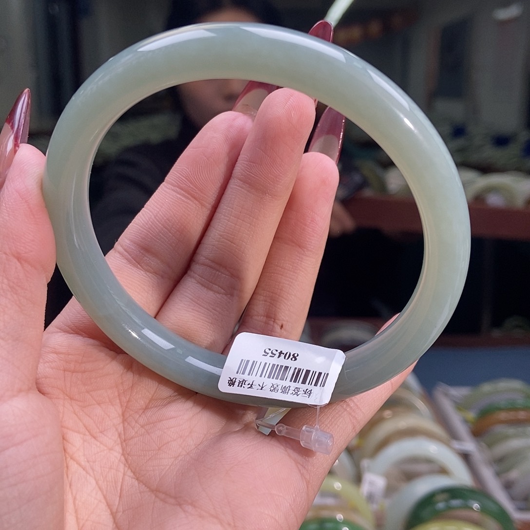 和田玉手镯未镶嵌65