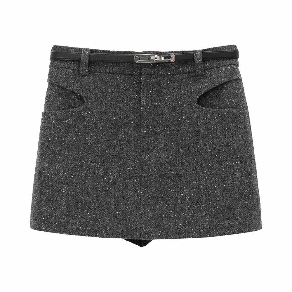 AVVENN 设计师品牌 25冬新品 温暖修身短裙