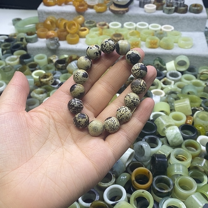 蛇纹石玉合金手镯