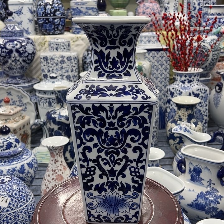 摆件青花瓷居家摆件，花瓶，，