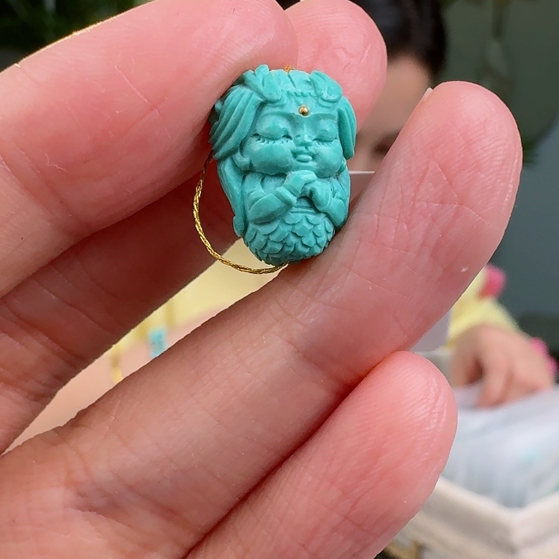 绿松石珠宝奇石未镶嵌