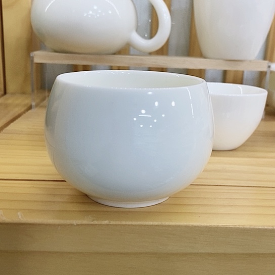 陶瓷家用简约办公羊脂玉主人杯，2个装