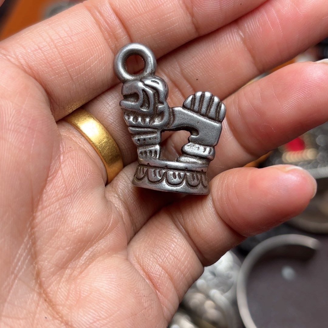 铜星月菩提吊坠项链