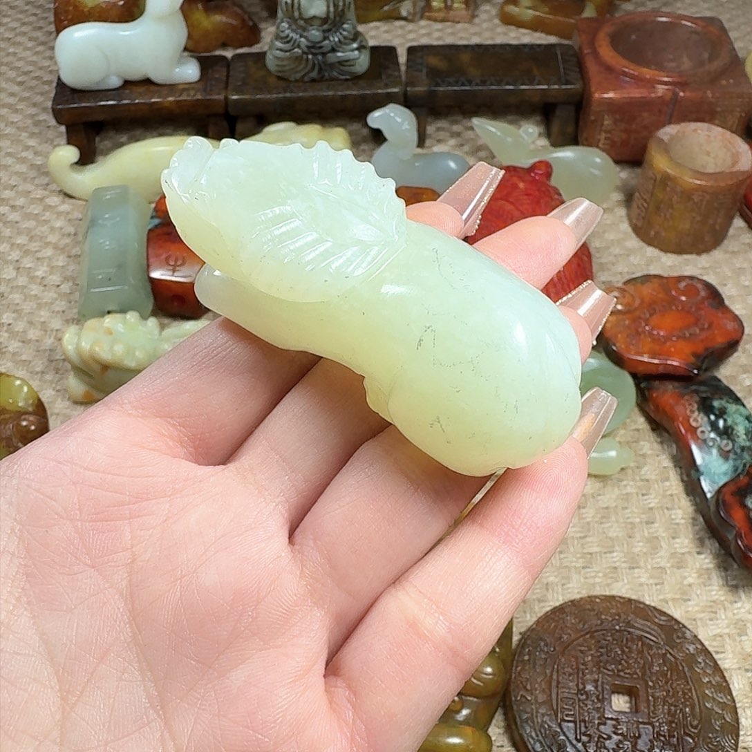 白玉菩提吊坠挂件