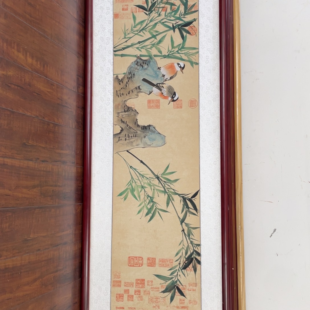 国画带框尺寸48*163厘米