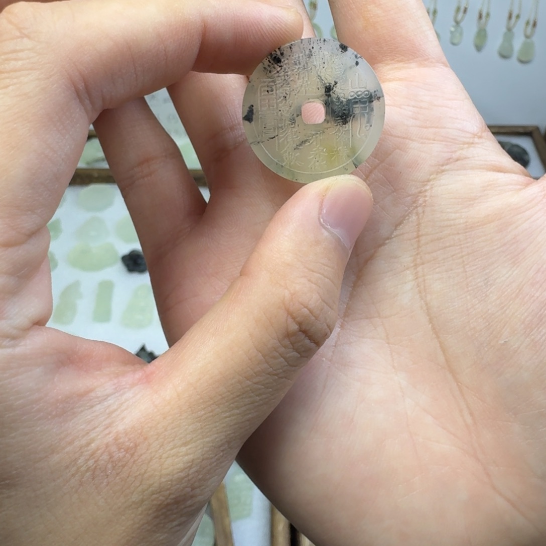 我***我蛇纹石玉未镶嵌直播间选