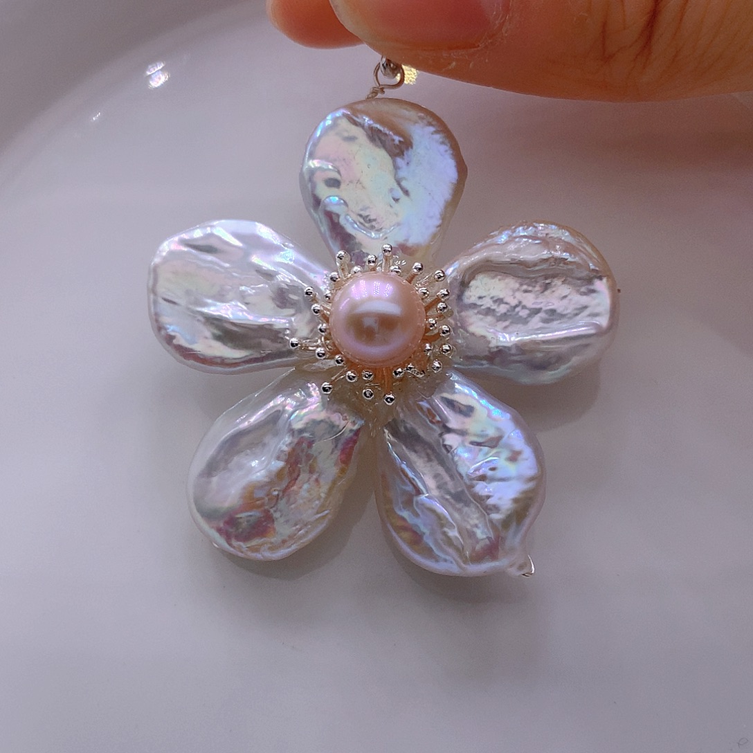 未镶嵌淡水珍珠耳饰吊坠