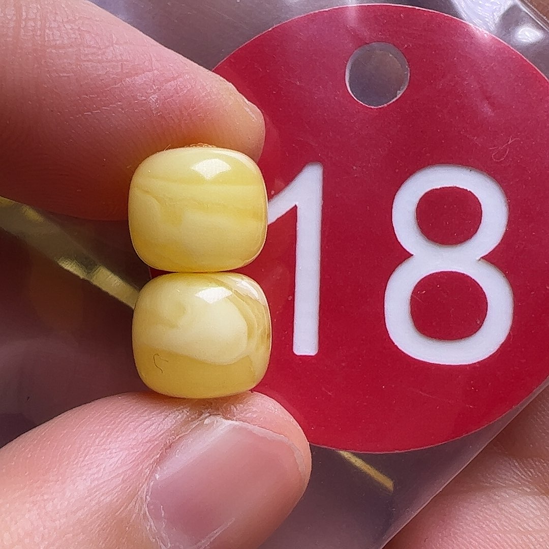 蜜蜡未镶嵌珠宝奇石9mm微瑕