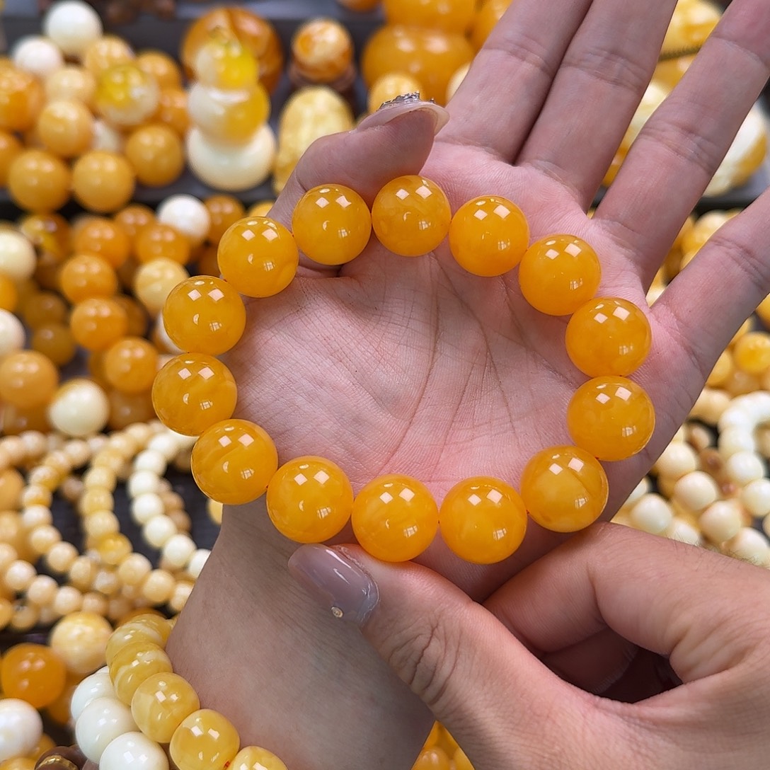 蜜蜡未镶嵌珠宝奇石同料17.5mm