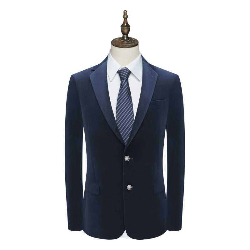 B1596鸟男式春秋西服 两粒扣后中开衩商务西装 223001