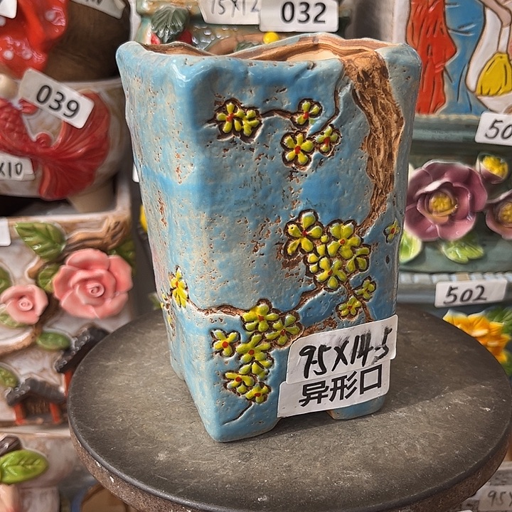 粗陶材质多肉花盆