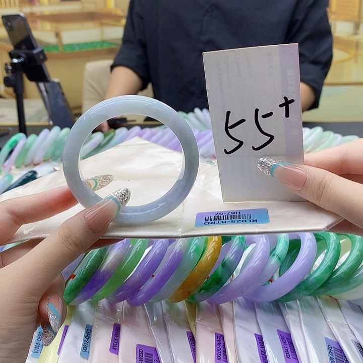 翡翠未镶嵌手镯mm