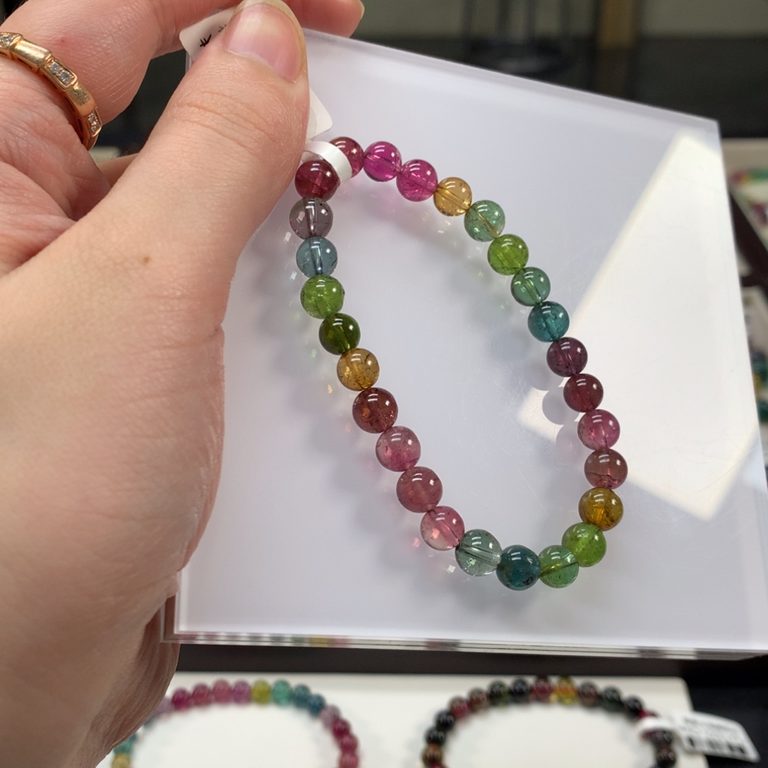 未镶嵌碧玺手链6.8m