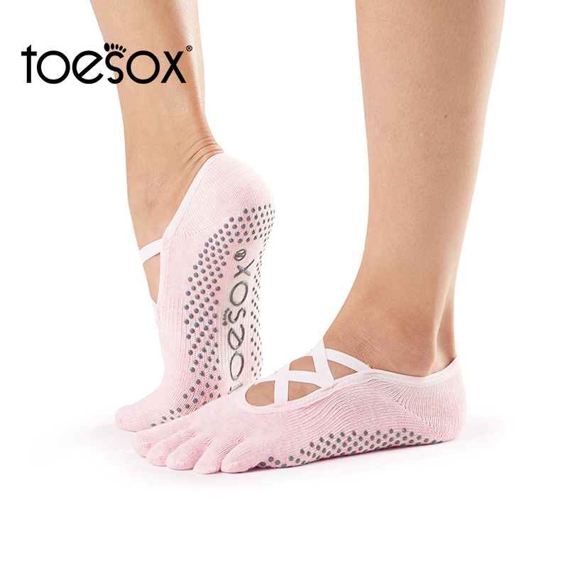 toesox瑜伽袜专业防滑袜普拉提袜子舞蹈防滑五指袜健身运动袜