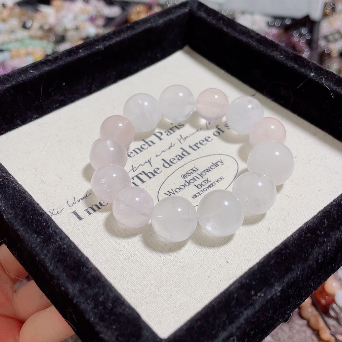 水晶未镶嵌手链白