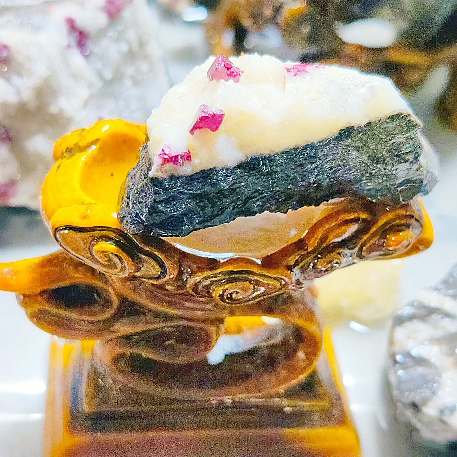 天然原矿晶体朱砂