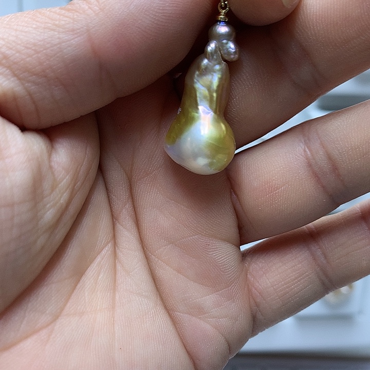 巴洛克未镶嵌淡水珍珠