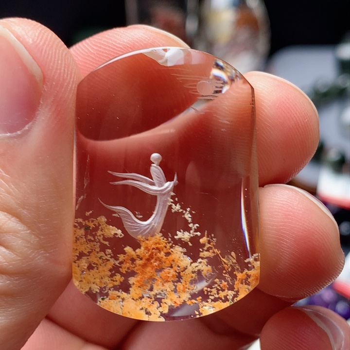 水晶吊坠(不含链)未镶嵌