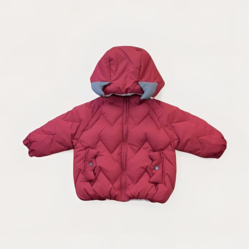 冬装新款冬季男女童小恶魔上衣宝宝连帽棉服外套小童装保暖