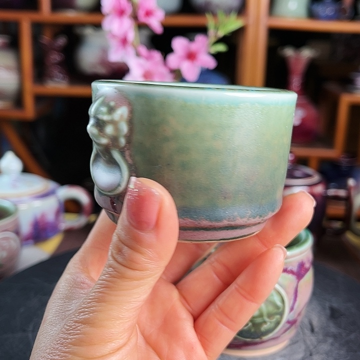 牛家钧窑牛自恒老师钧瓷杯