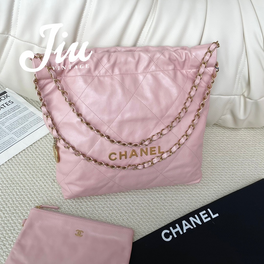 99新 Chanel/香奈儿 22bag 粉色小号 专客