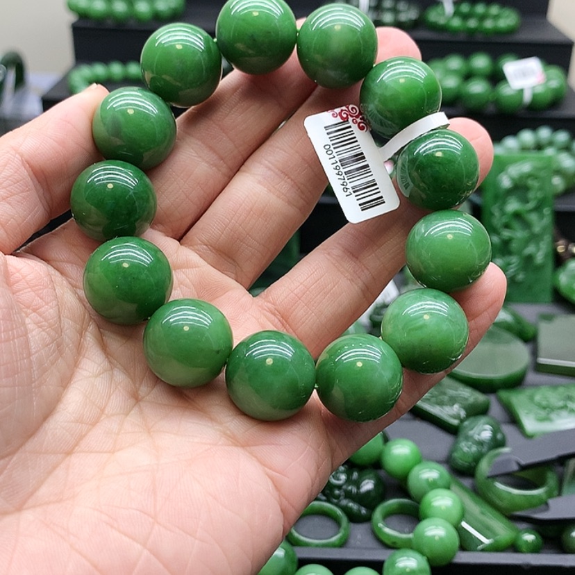 【闪购商品】和田玉（碧玉）手链未镶嵌踢****）