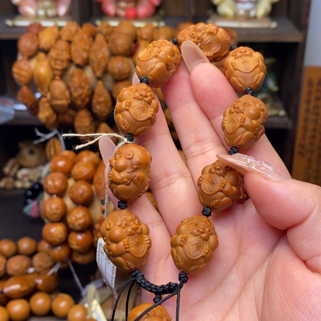 橄榄核手串/手链吞金兽