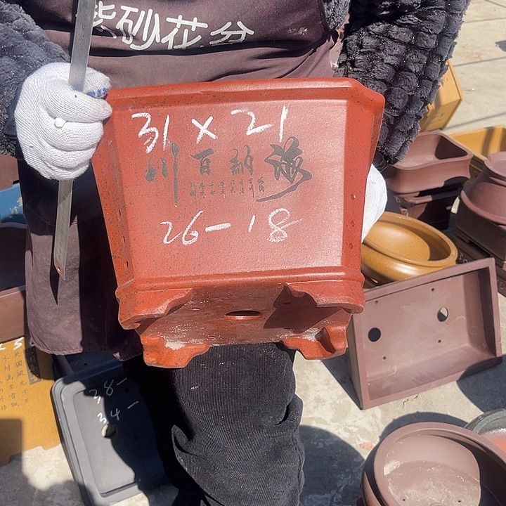 紫砂花盆紫砂等传统