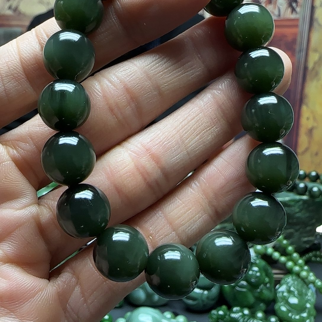 和田玉手串未镶嵌