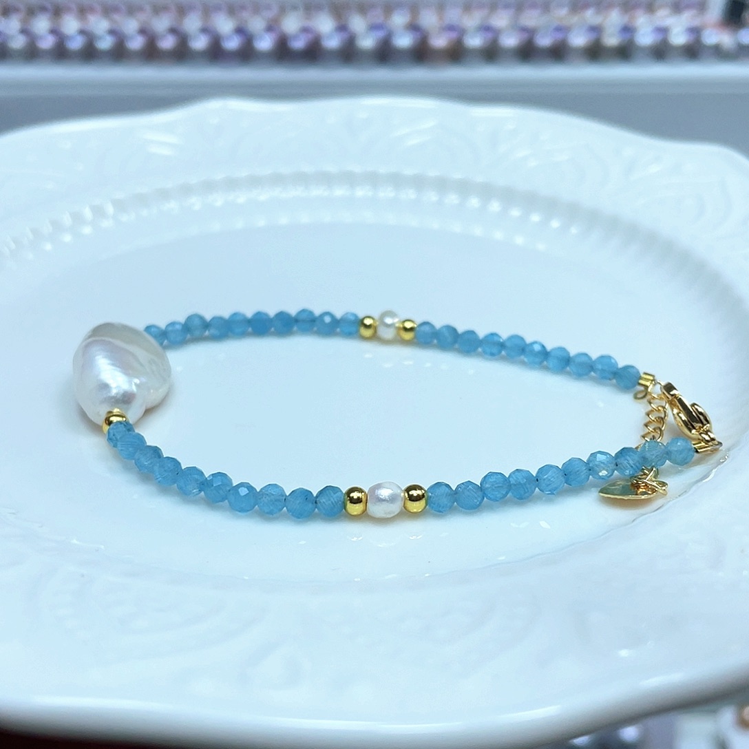 淡水珍珠银S925镶嵌颈饰