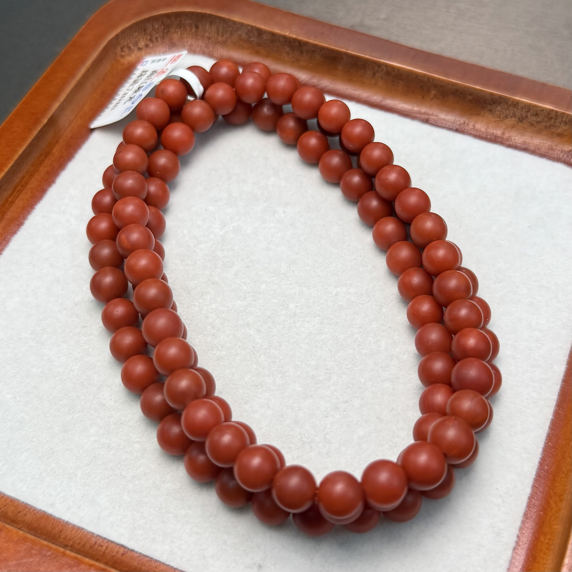 诚信经营支持年退换 南红锦红哑光多圈卡7mm 多样性发一