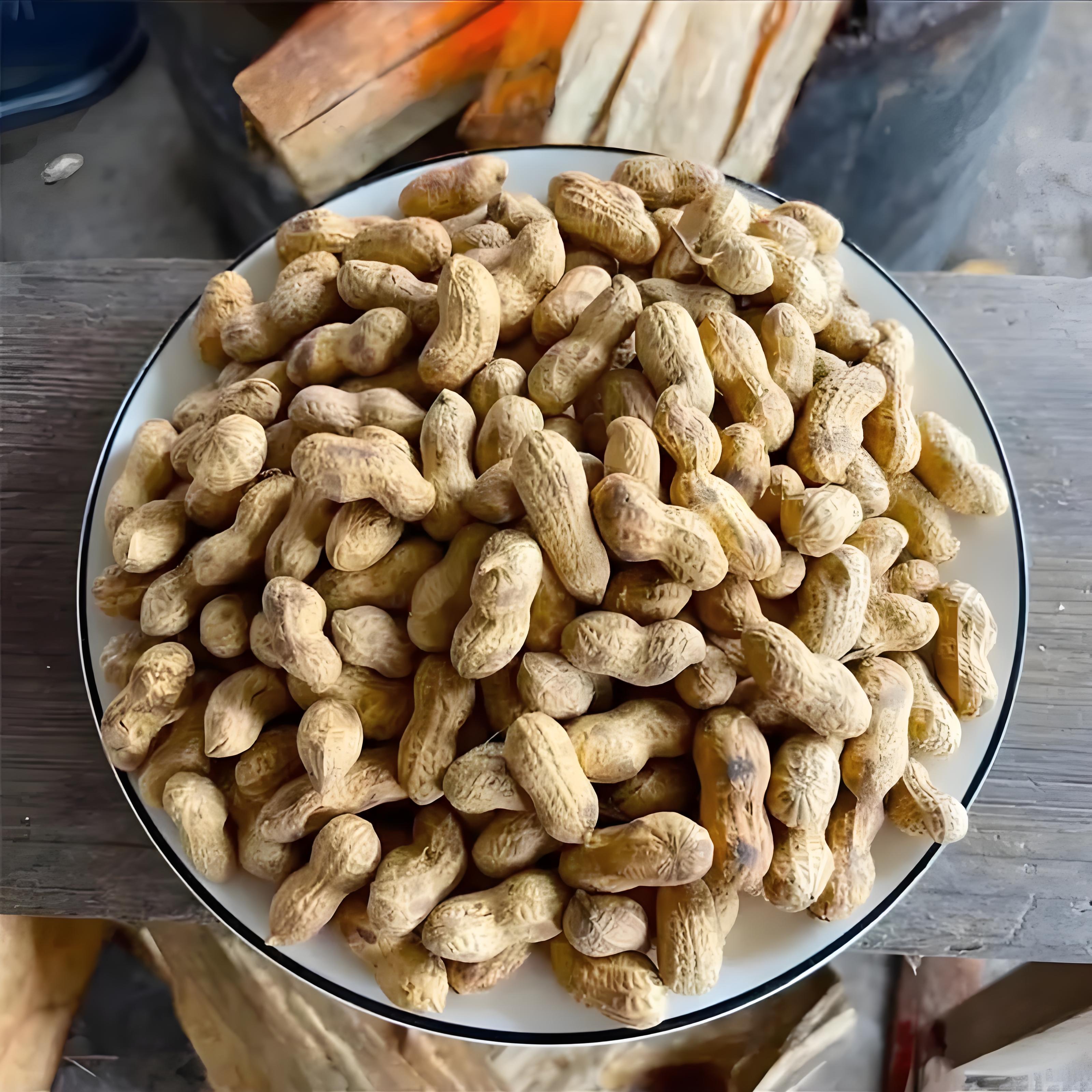 柴火农家铁锅现炒原味带壳小珍珠炒花生炒货零食净重无干燥剂