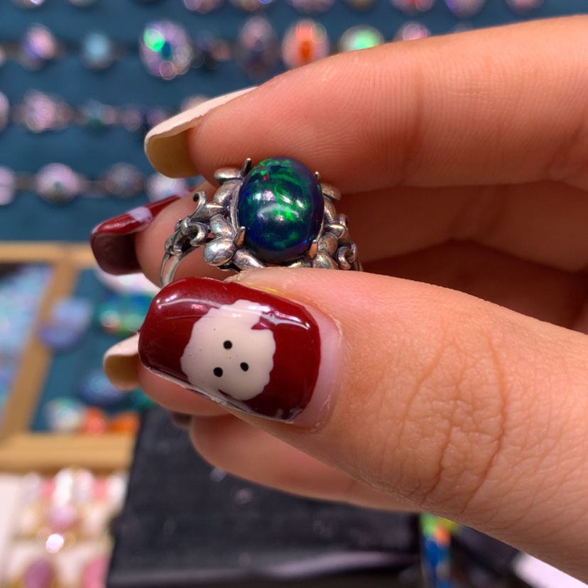 【闪购商品】欧泊戒指款式银S925镶嵌✨****✨