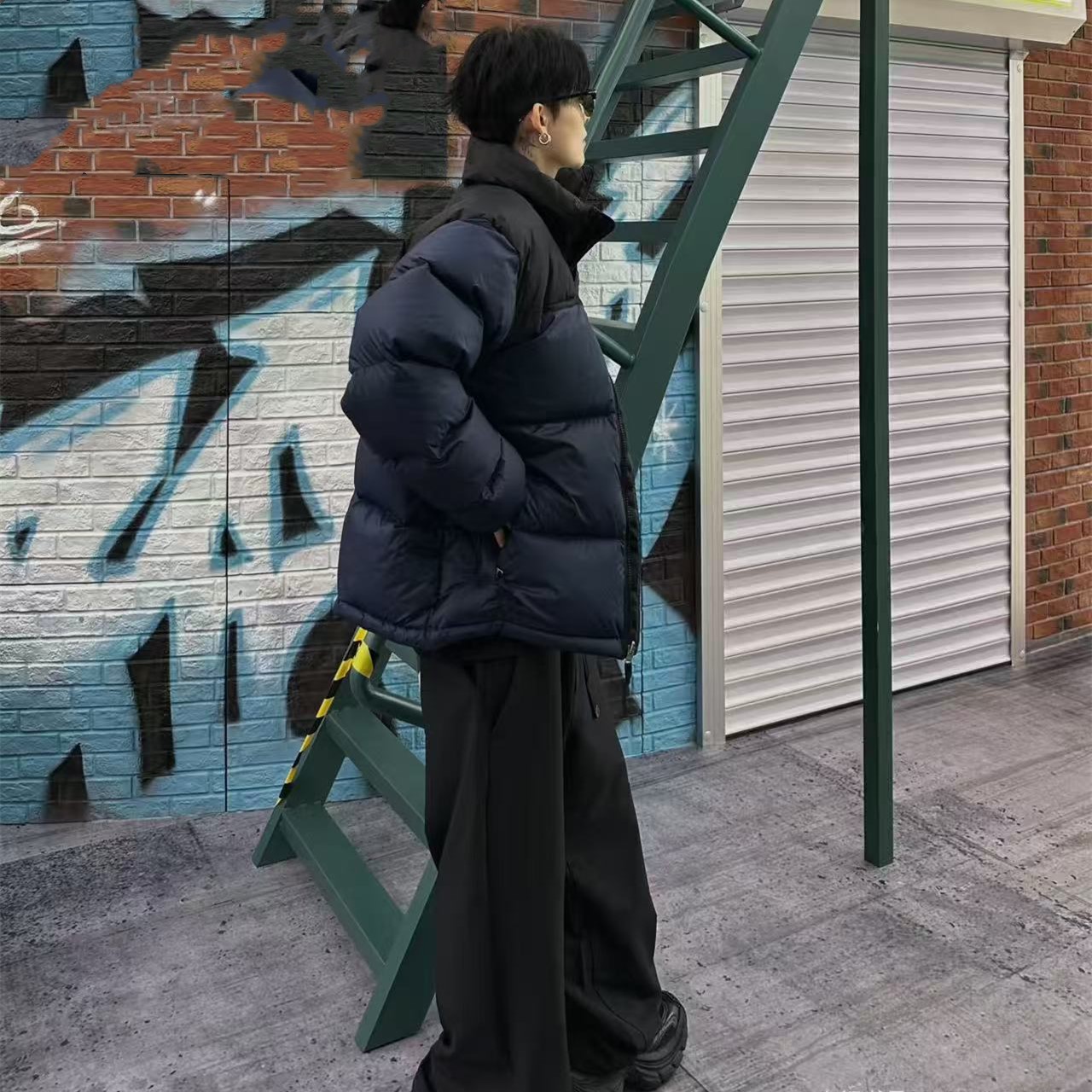 【撤款清仓】秋冬男女情侣款加厚外套收口袖保暖运动休闲服套06