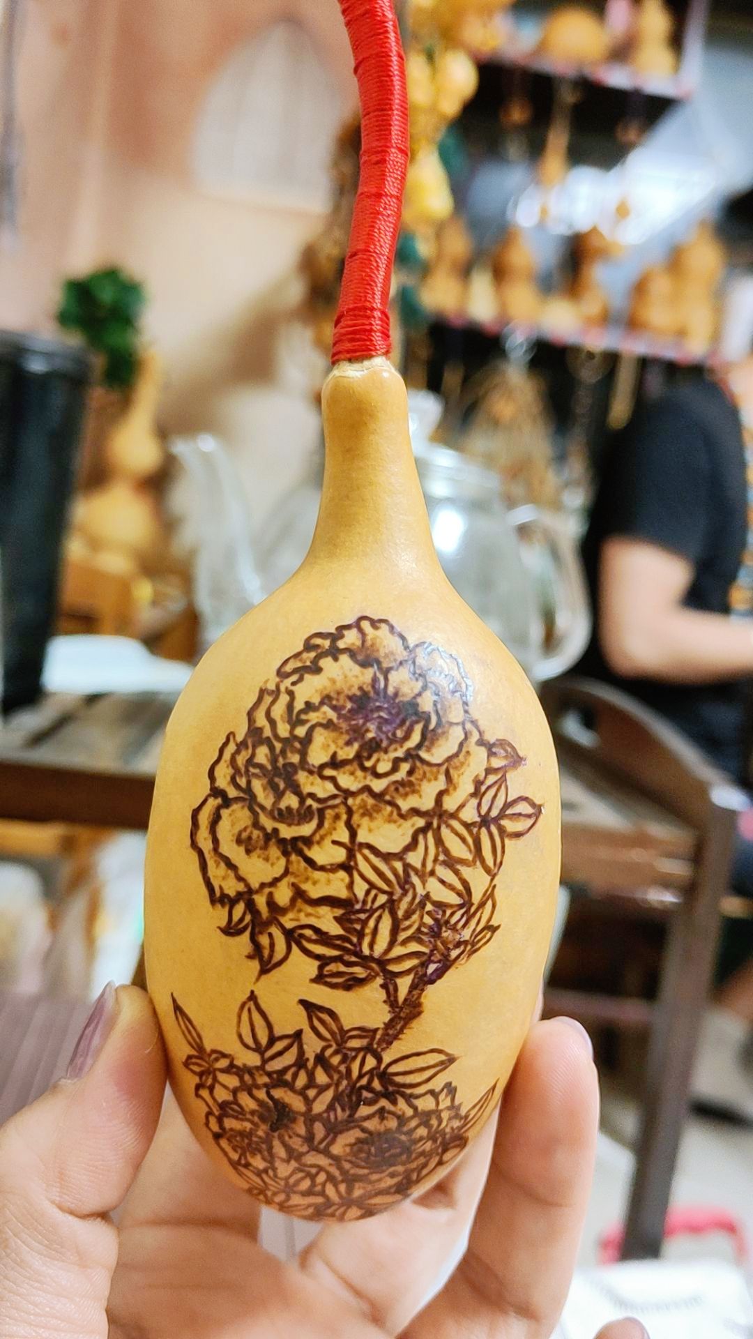 葫芦摆件手把件非遗烙画工艺品纯手工