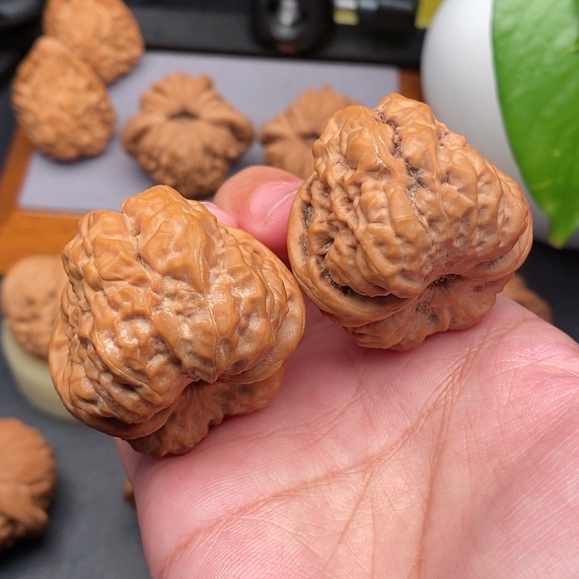 【闪购商品】文玩核桃把件蛤蟆头38.5