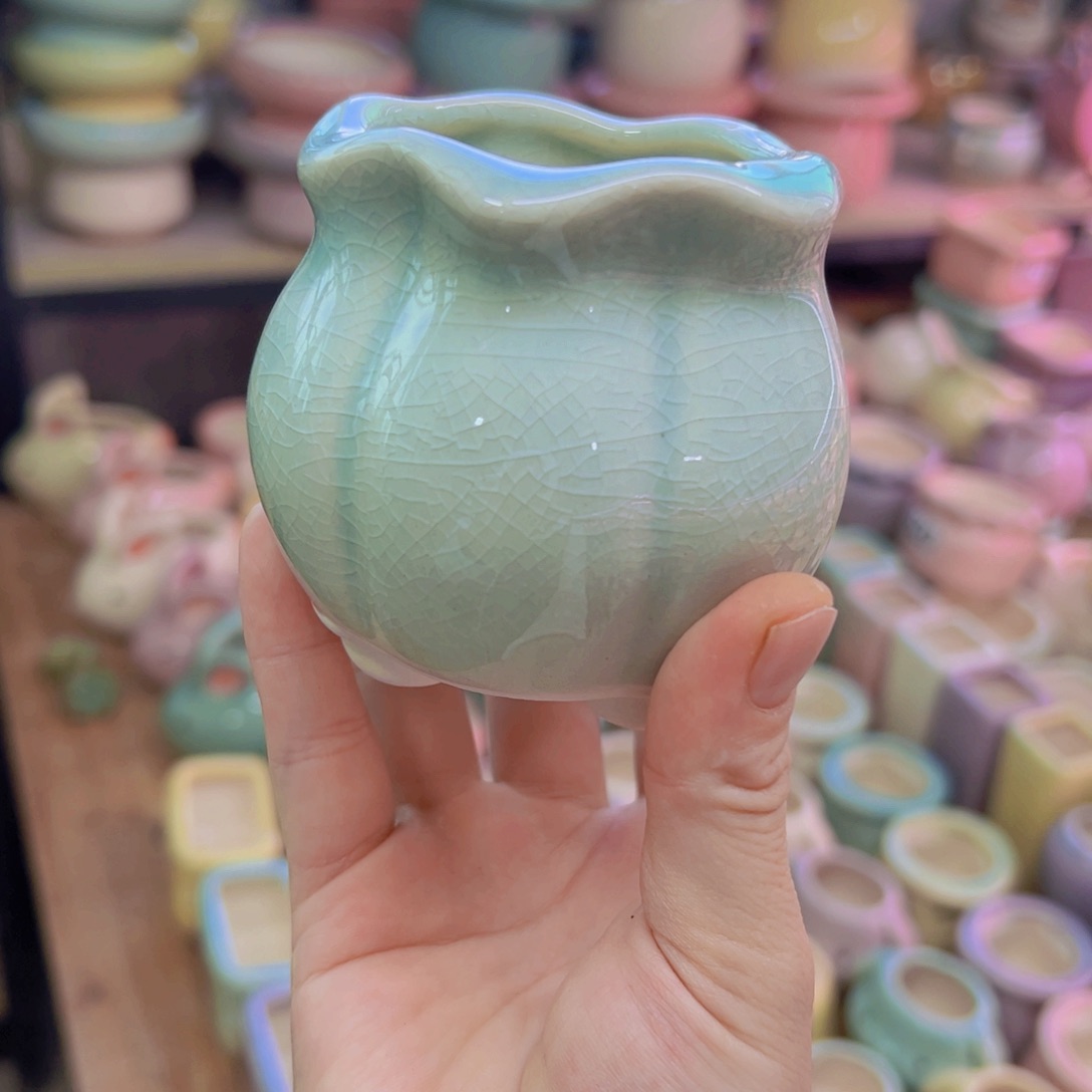 陶瓷花盆当场凑满12包邮