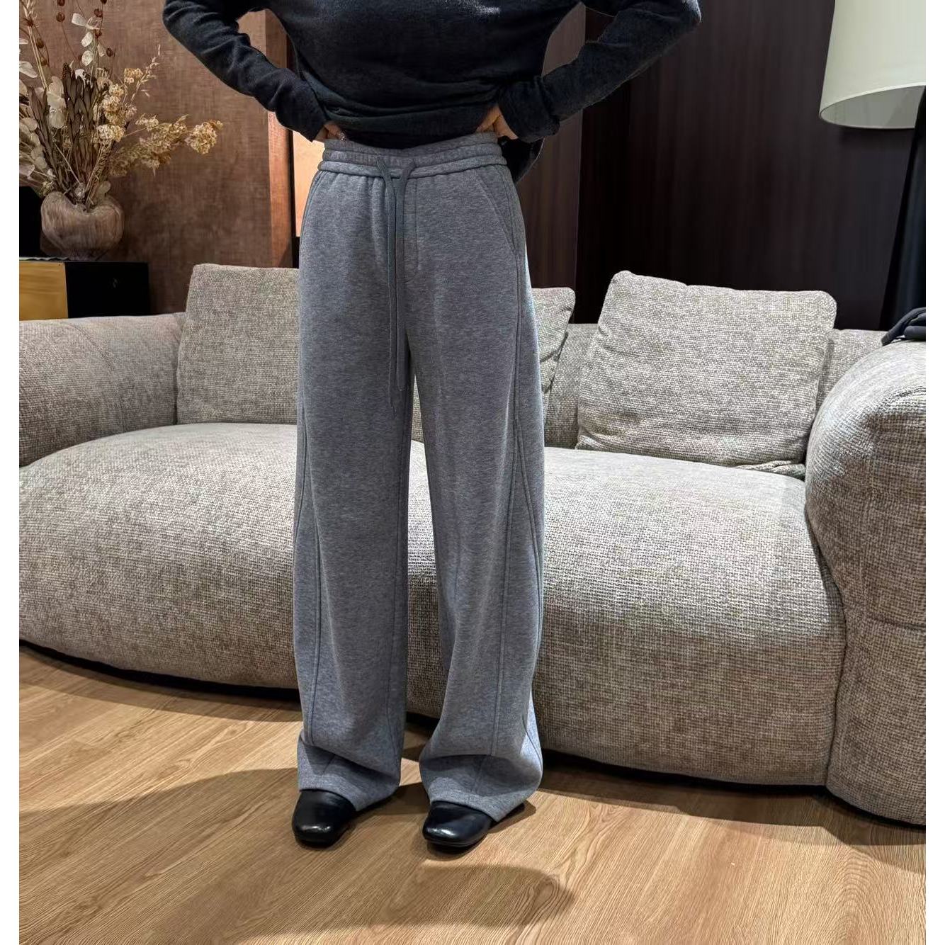 鑫燃KIKI （卷王裤）暖冬绒高级感侧位立体直筒加绒裤 256610 DH【F】