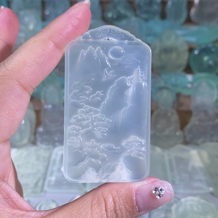 岫玉吊坠未镶嵌年****哥吊坠