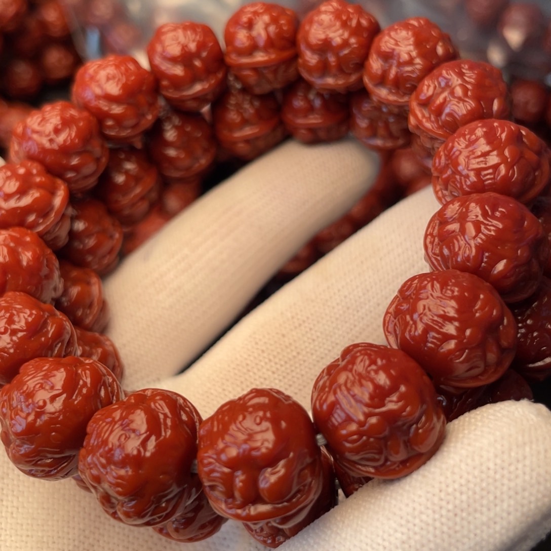 心***乱猴头核桃手串蟾王