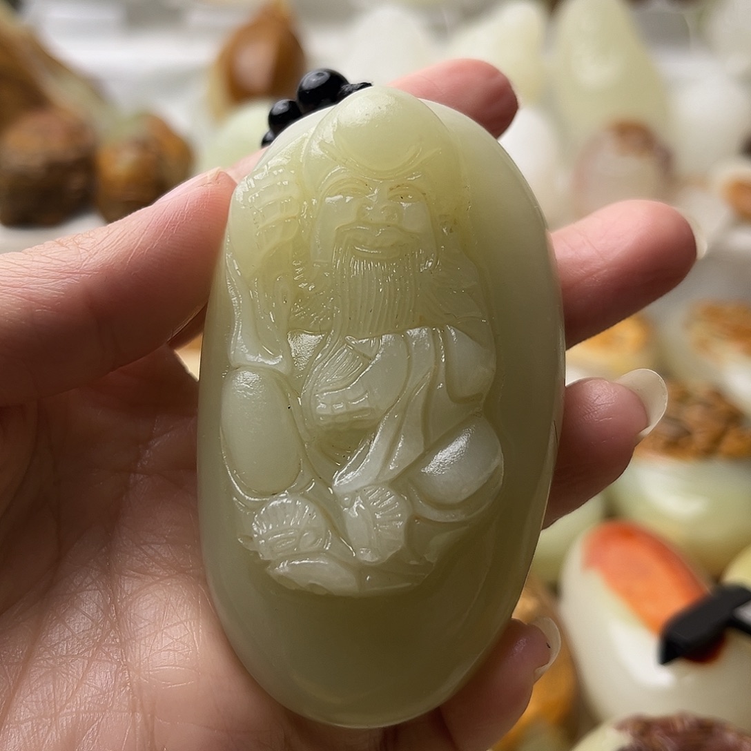 石材古青石不退换寿星