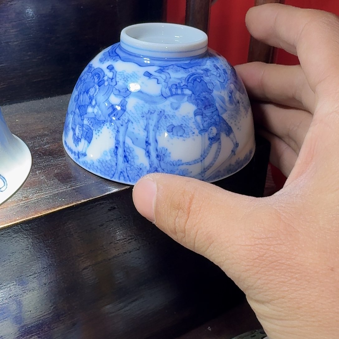 瓷片阿*当代景德镇陶瓷手绘茶具