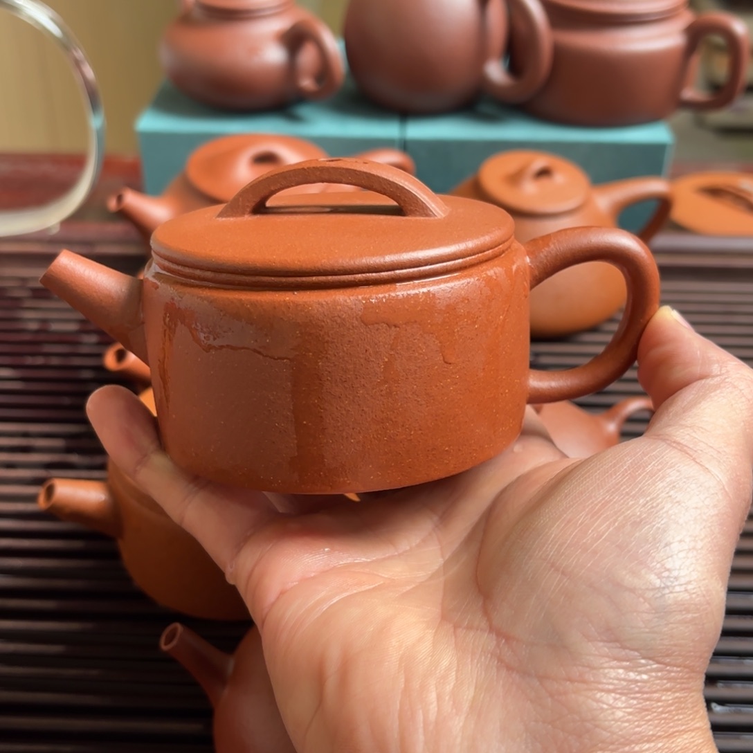 紫砂茶壶李*克半手工福利