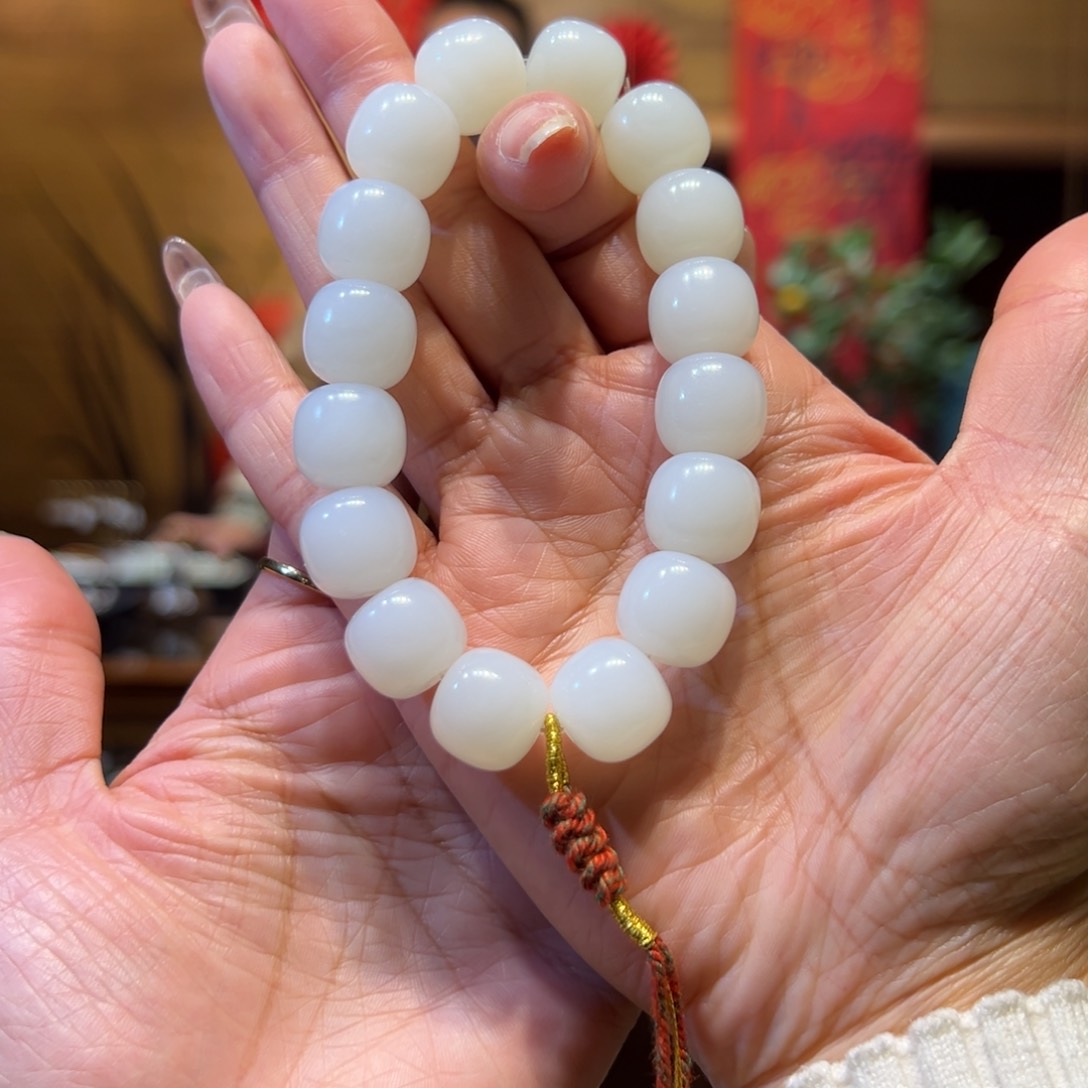 和田玉手链未镶嵌14