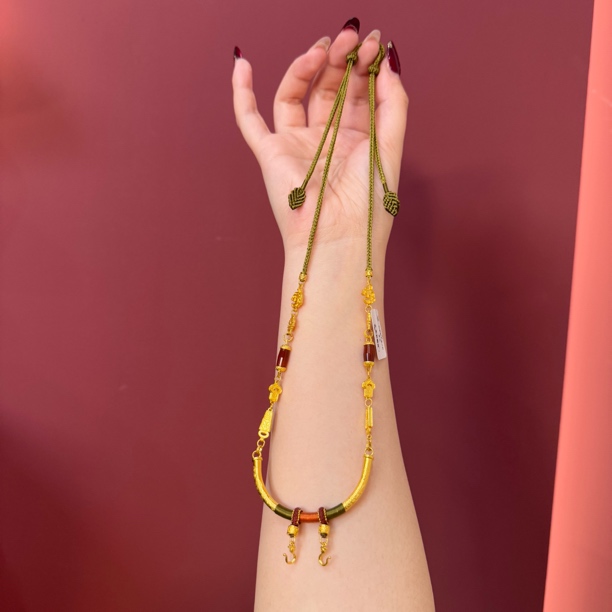 岳福珠宝足金百搭万能链